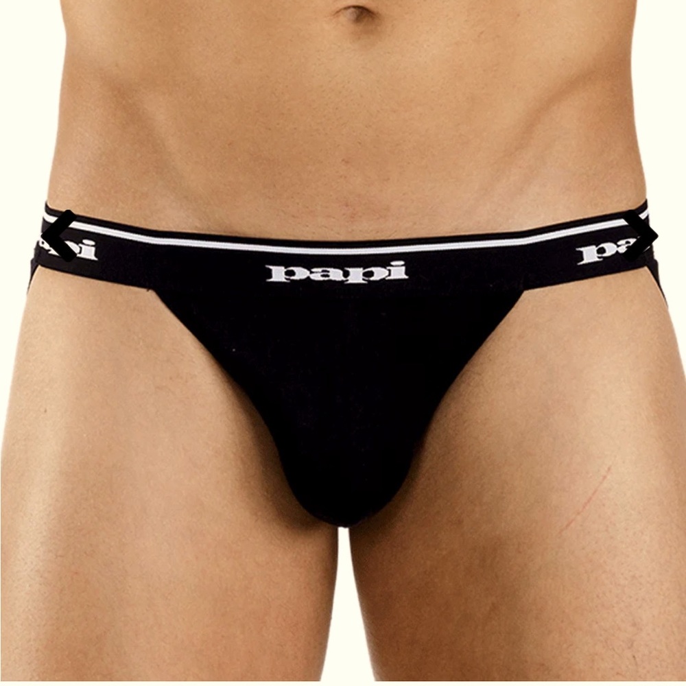 papi Men's two Jockstrap, Athletic Supporter, Breathable Male Workout Underwear